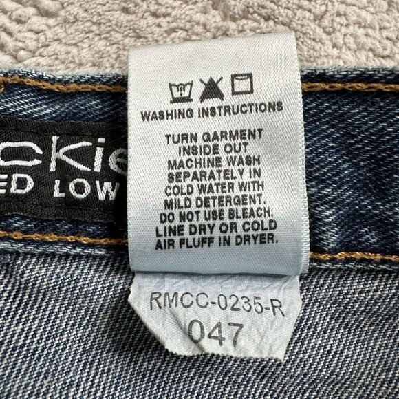 Rockies Women's Relaxed Low Rise Western Denim Jeans Size 4 L Tall Blue - Picture 13 of 13